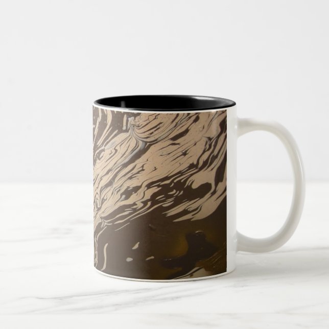 Tasse 2 Couleurs Tourbillon Yin Yang (Droit)