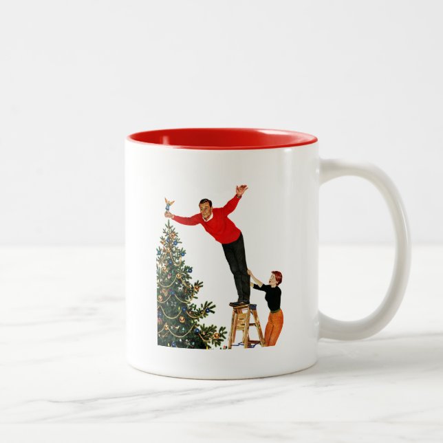 Tasse 2 Couleurs Tourner l'arbre (Droit)
