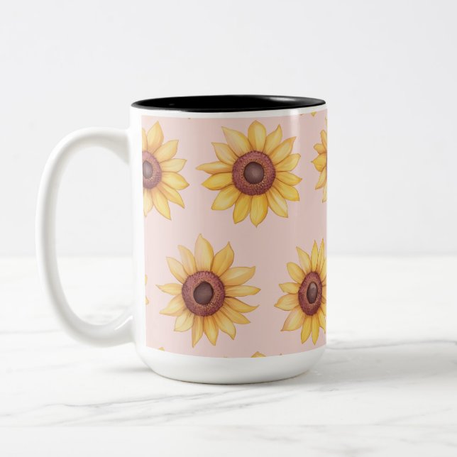 Tasse 2 Couleurs "Tournesols" (Gauche)