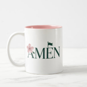 Tasse 2 Couleurs Tournoi de golf rose Amen Fête d'anniversaire Fill