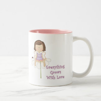 Tasse 2 Couleurs Tout grandit avec la fée de l'amour