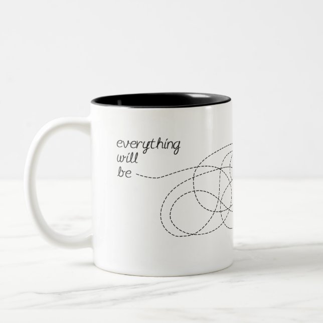 Tasse 2 Couleurs Tout sera CORRECT (Gauche)
