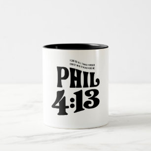 Tasse 2 Couleurs Toutes les choses possibles - Philippiens 4:13 Chr