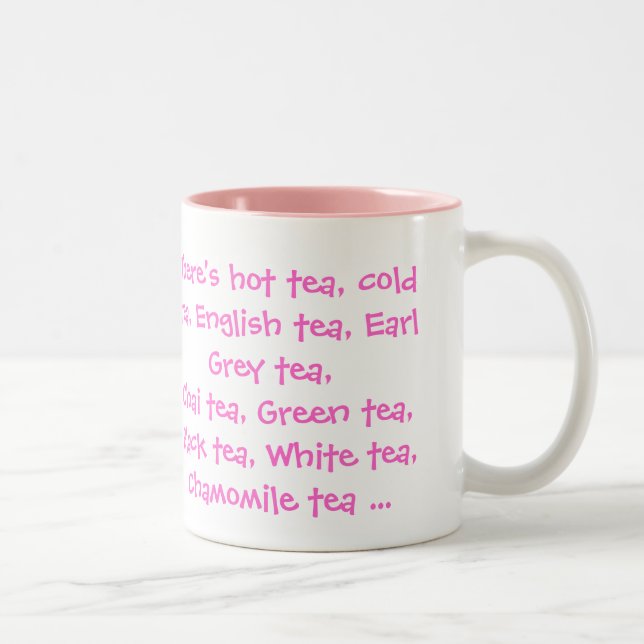 Tasse 2 Couleurs Toutes sortes de thé (Droit)
