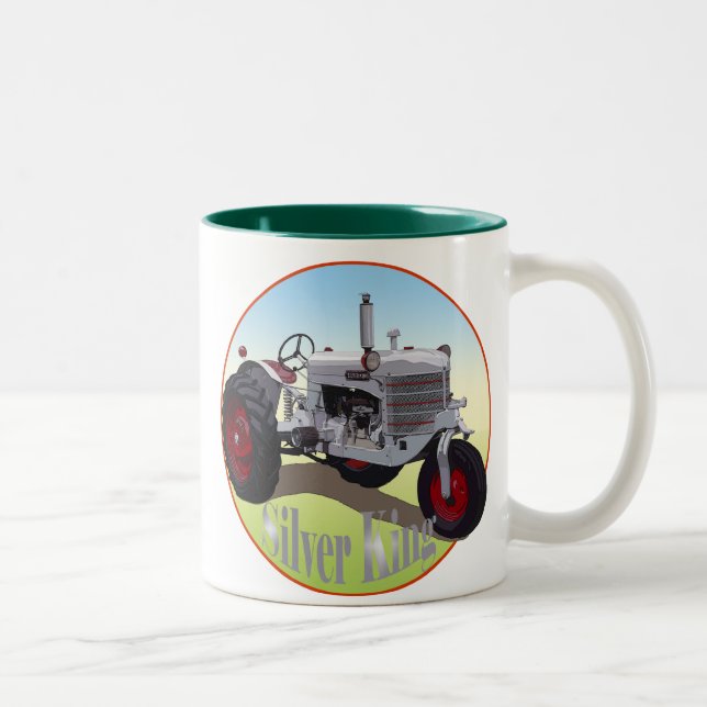 Tasse 2 Couleurs Tracteur Silver King (Droit)