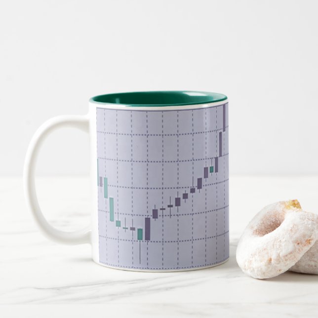 Tasse 2 Couleurs Trader réussi (Avec donut)