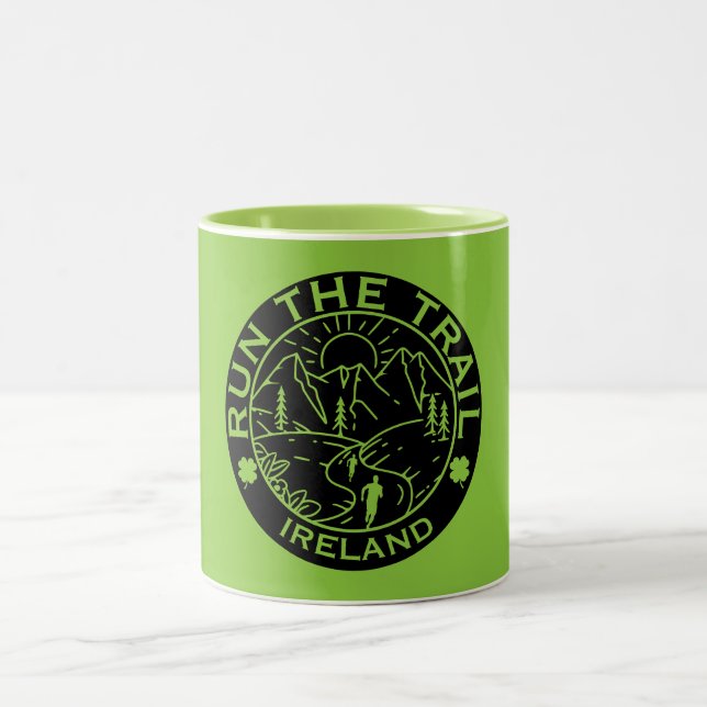 Tasse 2 Couleurs Trail Running Irlande (Centre)