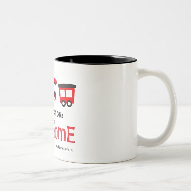 Tasse 2 Couleurs Train de but - destination : impressionnant - (Droit)