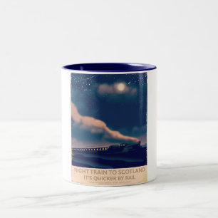 Tasse 2 Couleurs Train de nuit pour l'Écosse