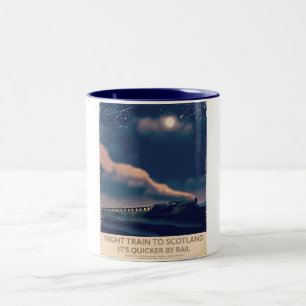 Tasse 2 Couleurs Train de nuit pour l'Écosse