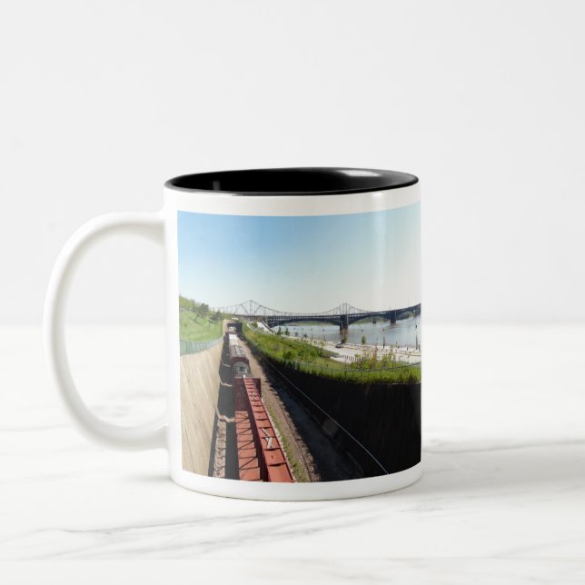 Tasse 2 Couleurs Train paysager (Gauche)