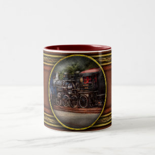 Tasse 2 Couleurs Train - vapeur - Le travail du conducteur
