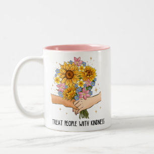 Tasse 2 Couleurs Traitez les gens avec gentillesse