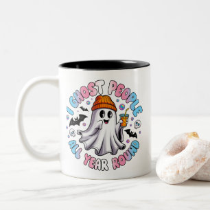Tasse 2 Couleurs Transgenre Halloween drôle – Je hante les gens