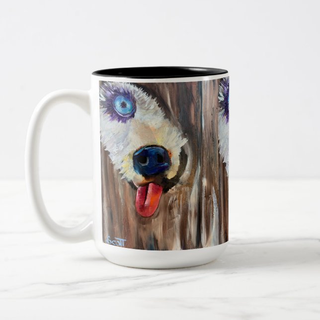Tasse 2 Couleurs Transport de marionnettes en Alaska (Gauche)