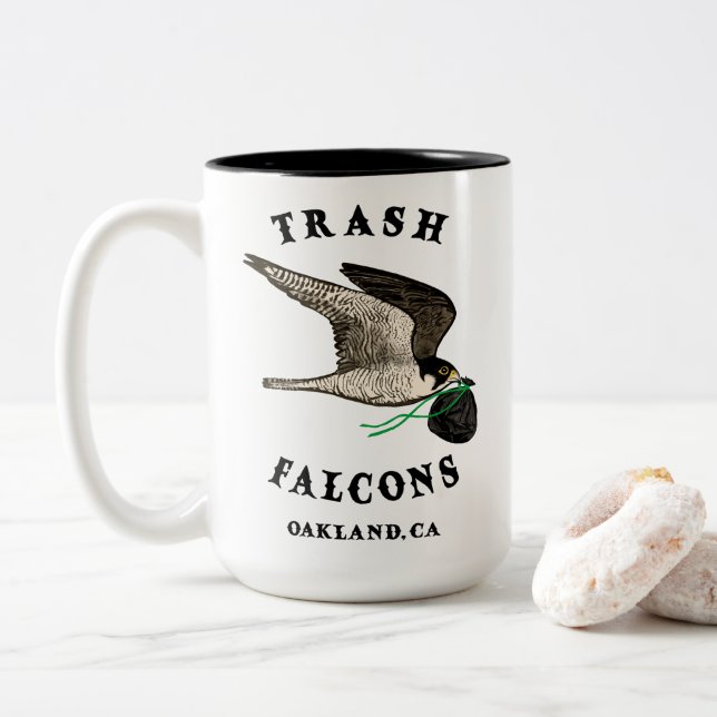 Tasse 2 Couleurs Trash Falcons Café officiel Mug! (Avec donut)