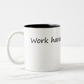 Tasse 2 Couleurs Travail Snack dur Souvent - Drôle Motivation