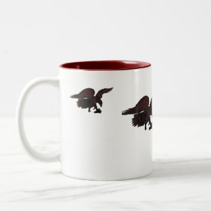 Tasse 2 Couleurs Travailler comme un aigle prédateur