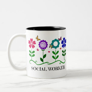 Tasse 2 Couleurs Travailleur social