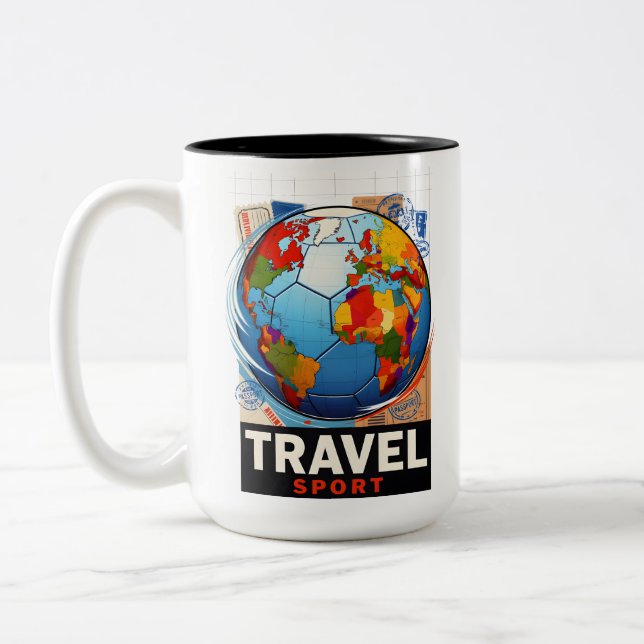 Tasse 2 Couleurs Travel sports (Gauche)