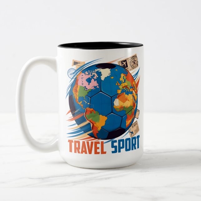 Tasse 2 Couleurs Travel sports (Gauche)
