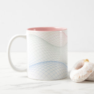 Tasse 2 Couleurs Treillis pastel en maille ondulée