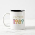Tasse 2 Couleurs treize ans 30e anniversaire Cadeau Vintage 1989<br><div class="desc">Vêtements,  Chemise,  30ème cadeau pour femme,  30ème cadeau pour femme,  30ème tshirt d'anniversaire,  30ème femme d'anniversaire,  chemise d'anniversaire,  1989 cadeau pour femme,  1989 cadeau pour maman,  1989 cadeau pour femme,  chemise vintage de 1989,  chemise d'anniversaire 19989 Chemise d'anniversaire 1989,  Femme d'anniversaire 1989,  30e cadeau pour maman</div>