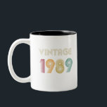 Tasse 2 Couleurs treize ans 30e anniversaire Cadeau Vintage 1989<br><div class="desc">Vêtements,  Chemise,  30ème cadeau pour femme,  30ème cadeau pour femme,  30ème tshirt d'anniversaire,  30ème femme d'anniversaire,  chemise d'anniversaire,  1989 cadeau pour femme,  1989 cadeau pour maman,  1989 cadeau pour femme,  chemise vintage de 1989,  chemise d'anniversaire 19989 Chemise d'anniversaire 1989,  Femme d'anniversaire 1989,  30e cadeau pour maman</div>
