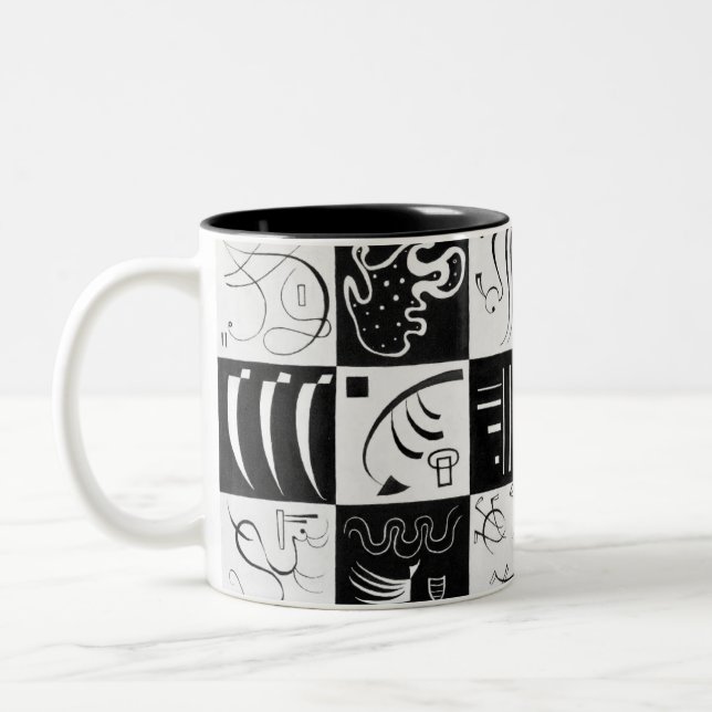 Tasse 2 Couleurs Trente, Abrégation Biomorphique - Kandinsky (Gauche)