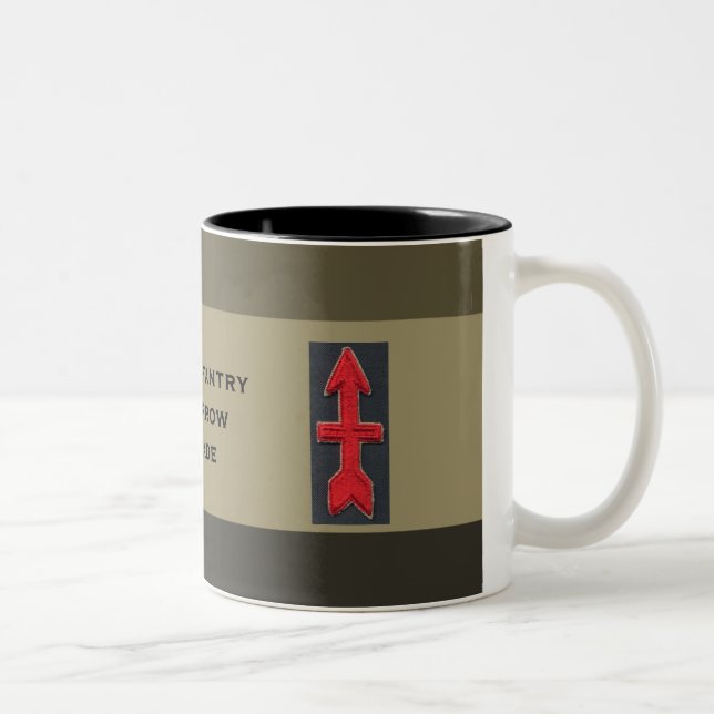 Tasse 2 Couleurs trente-deuxième Brigade rouge de flèche (Droit)