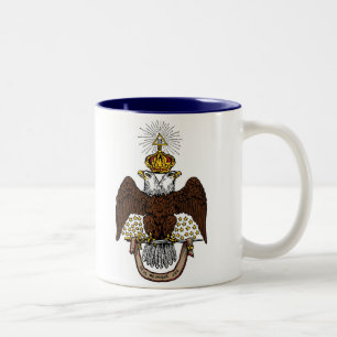 Tasse 2 Couleurs trente-troisième Brun écossais Eagle de rite de