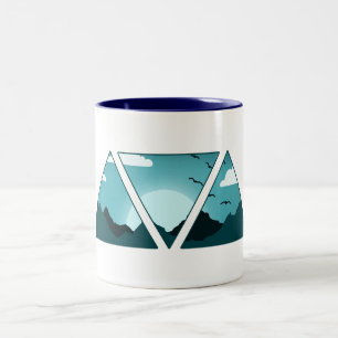 Tasse 2 Couleurs Triangle des montagnes
