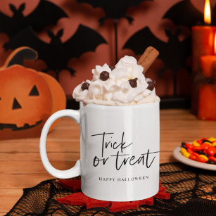 Tasse 2 Couleurs Trick and treat   Happy Halloween