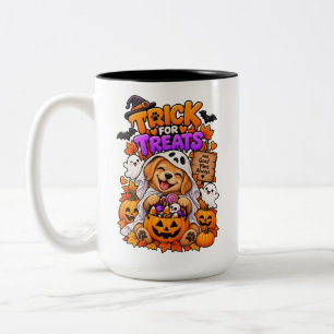 Tasse 2 Couleurs Trick or Treats Plus de friandises Chiot mignon Ha