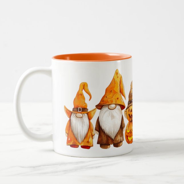 Tasse 2 Couleurs Trick ou Treat Gnomes (Gauche)