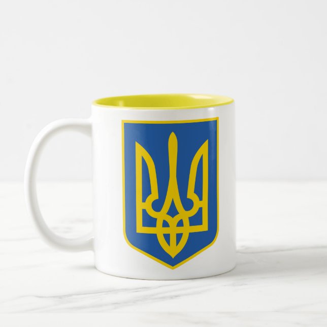 TASSE 2 COULEURS TRIDENT UKRAINE (Gauche)