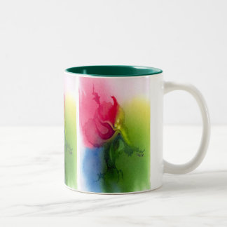 Tasse 2 Couleurs Triflower rose