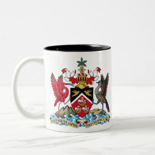 Tasse 2 Couleurs trinidad et emblème de tobago