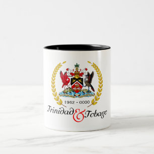 Tasse 2 Couleurs Trinité-et-Tobago Independence Gold Wreath