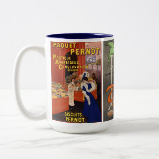 Tasse 2 Couleurs Trio d'affiches vintage de biscuits