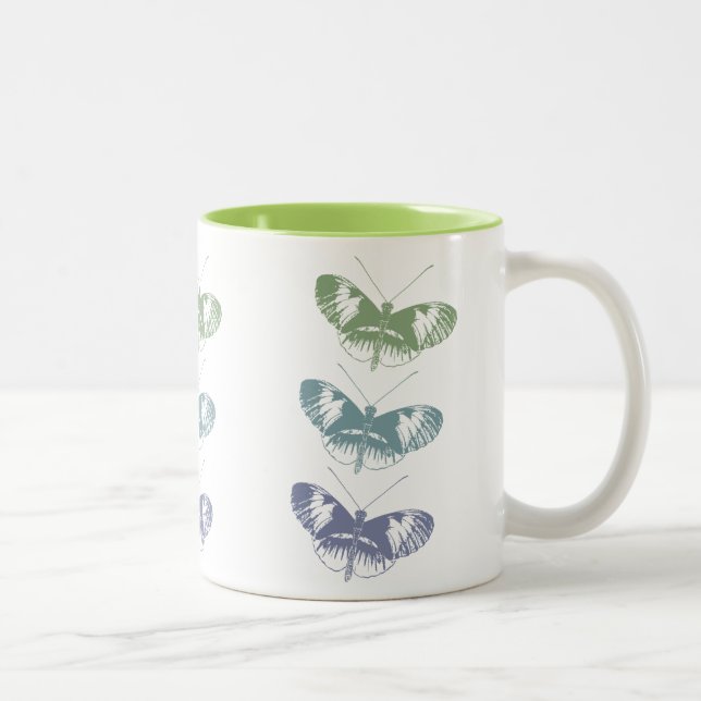 Tasse 2 Couleurs Trio papillon (Droit)