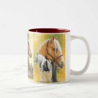 Tasse 2 Couleurs Triple Cheval
