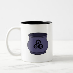 Tasse 2 Couleurs Triskele Triple Spiral Cauldron