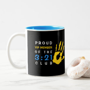 Tasse 2 Couleurs Trisomy 21 Membre VIP Club Down Syndrome Sensibili