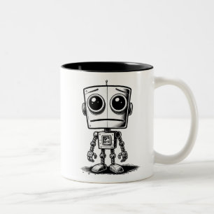Tasse 2 Couleurs Triste Robot - J'Ai Besoin D'Un Redémarrage