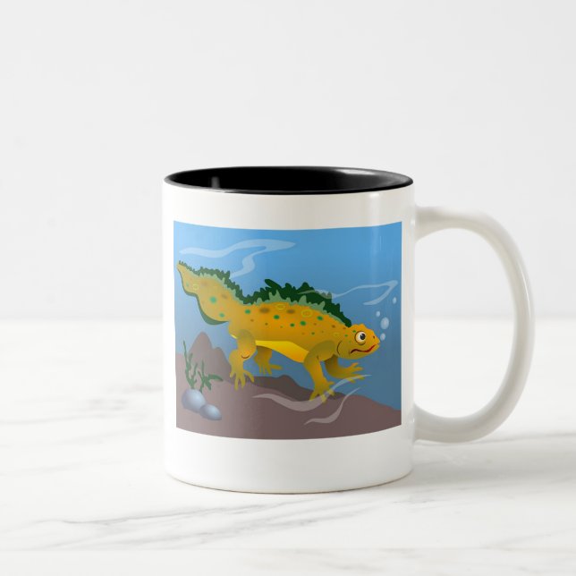 Tasse 2 Couleurs Triton d'étang (Droit)