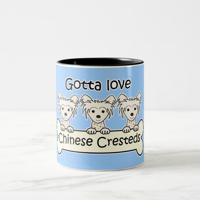 Tasse 2 Couleurs Trois Chinois Cresteds (Centre)