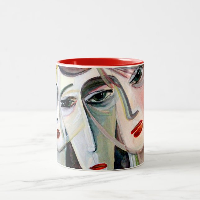 Tasse 2 Couleurs trois femmes (Centre)