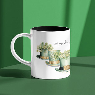Tasse 2 Couleurs Trois Irlandais St Patrick's Day Leprechaun Casque