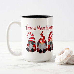 Tasse 2 Couleurs trois sages nains amusants Noël